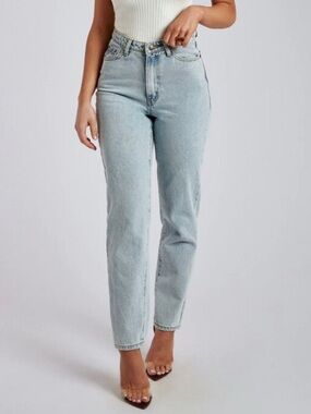 Meshki High-Rise Light Blue Jeans - size 30